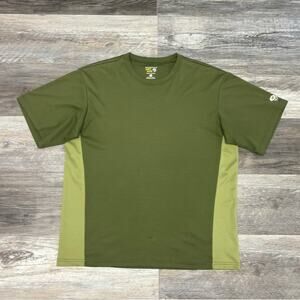 Mountain Hardwear Two Toned Green Mens L Short Sleeve Performance Sporty T-Shirt